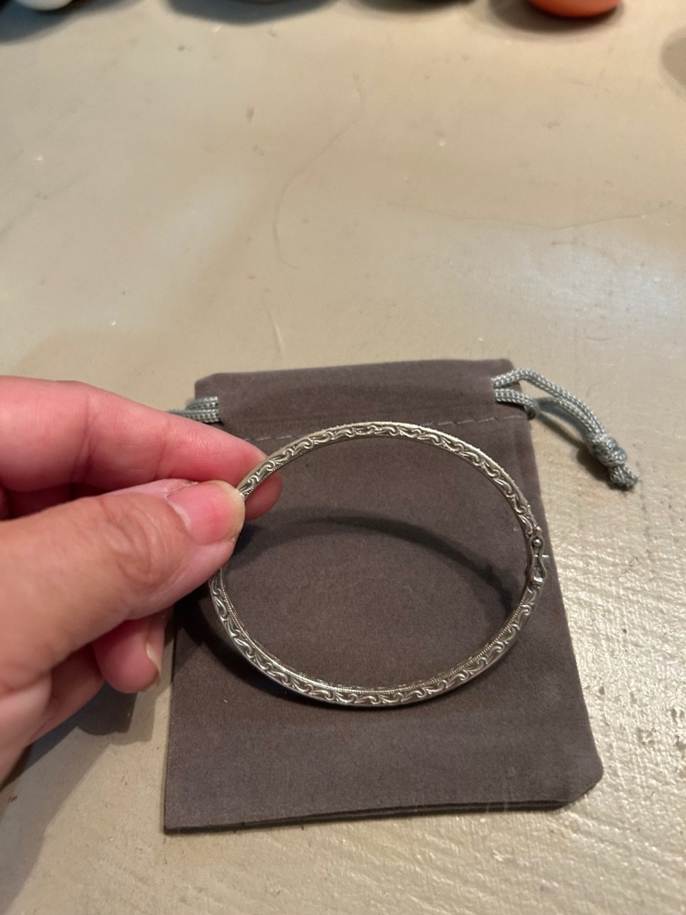Penny preville 18kt white gold bangle tennis bracelet
